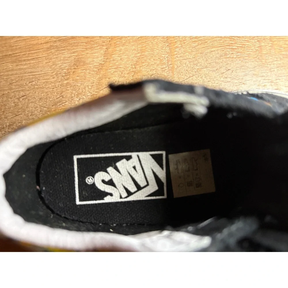 VANS‎ Shoes Checkered Flames Baby Toddler Size 4